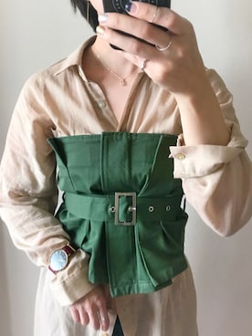 「Marea rich（マレアリッチ）のアイテム」を使った、0810.asさん（レディース・163cm）の夏コーディネート