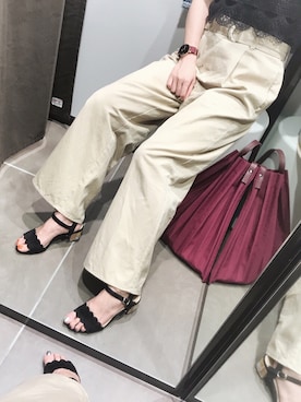 「ellerie（エルリエ）のアイテム（バッグ）」を使った、0810.asさん（レディース・163cm）の夏コーディネート