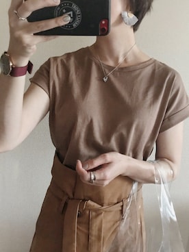 「ellerie（エルリエ）のアイテム（アクセサリー）」を使った、0810.asさん（レディース・163cm）の夏コーディネート