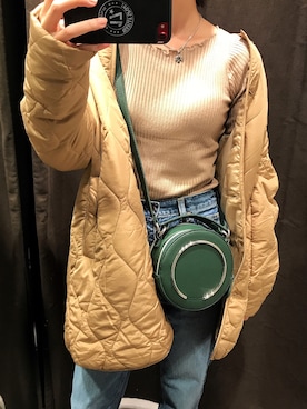 「ゆるカジ」｜「アイテム（ジャケット/アウター）」を使った、0810.asさん（レディース・163cm）の秋コーディネート