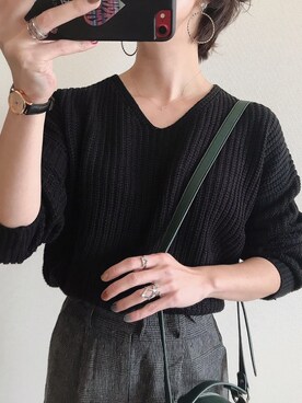 「F（エッフェ）のアイテム」を使った、0810.asさん（レディース・163cm）の冬コーディネート