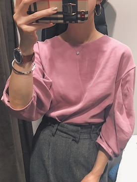 「etrebloom（エトレブルーム）のアイテム」を使った、0810.asさん（レディース・163cm）の春コーディネート