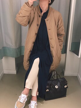 「Fillil（フィリル）のアイテム（ジャケット/アウター）」を使った、0810.asさん（レディース・163cm）の春コーディネート