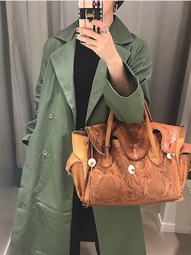 「Fillil（フィリル）のアイテム（ジャケット/アウター）」を使った、0810.asさん（レディース・163cm）の春コーディネート