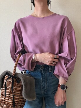 「etrebloom（エトレブルーム）のアイテム」を使った、0810.asさん（レディース・163cm）の春コーディネート