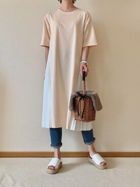 「etrebloom（エトレブルーム）のアイテム」を使った、0810.asさん（レディース・163cm）の夏コーディネート