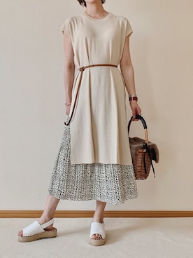 「etrebloom（エトレブルーム）のアイテム」を使った、0810.asさん（レディース・163cm）の夏コーディネート