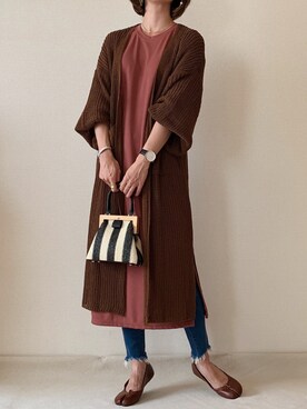 「etrebloom（エトレブルーム）のアイテム」を使った、0810.asさん（レディース・163cm）の秋コーディネート