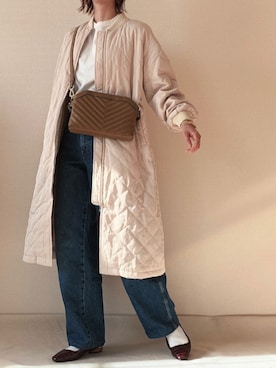 「キルティングコート」｜0810.asさん（レディース・163cm）の秋コーディネート