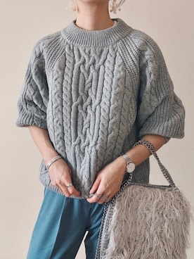 「Daniel Wellington（ダニエルウェリントン）の販売終了クラシックペティット アッシュフィールド32mm（アナログ腕時計）」を使った、0810.asさん（レディース・163cm）の冬コーディネート