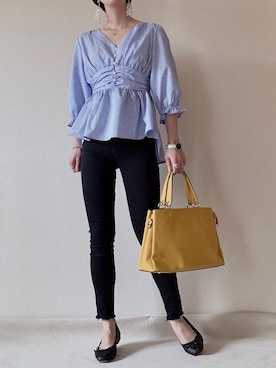 「destin（デスティン）のアイテム」を使った、0810.asさん（レディース・163cm）の春コーディネート