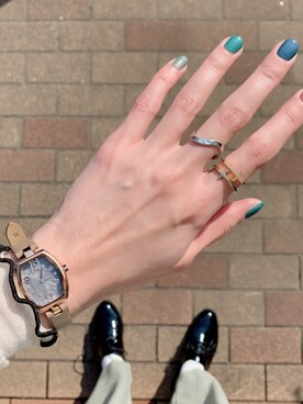 「RubinRosa（ルビンローザ）のアイテム」を使った、0810.asさん（レディース・163cm）の春コーディネート