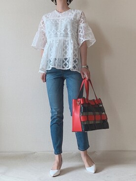 「destin（デスティン）のアイテム」を使った、0810.asさん（レディース・163cm）の春コーディネート