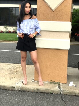 「URBAN OUTFITTERS（アーバンアウトフィッターズ）のアイテム（スカート）」を使った、flowflowさん（レディース・160cm）の夏コーディネート