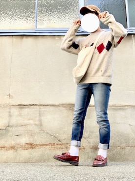 「シンプルおしゃれが好き」｜「アイテム（その他）」を使った、し ん さ く 。さん（メンズ・170cm）の秋コーディネート