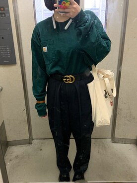 「H&M（エイチ・アンド・エム）のアイテム（アナログ腕時計）」を使った、オユさん（レディース・163cm）の秋コーディネート