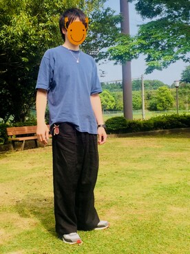 「BEN DAVIS（ベンデイビス）のアイテム（パンツ）」を使った、fuu-saya*ii*さん（レディース・164cm）の春コーディネート