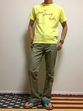 「サンダルマン」｜ZUREEさん（メンズ・170cm）の夏コーディネート