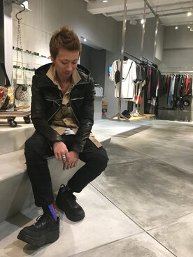 「GCDS」｜「アイテム（ジャケット/アウター）」を使った、izakazuさん（メンズ・178cm）の秋コーディネート