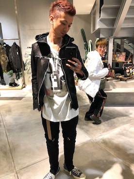 「アイテム（ブルゾン）」を使った、izakazuさん（メンズ・178cm・30代）の秋コーディネート