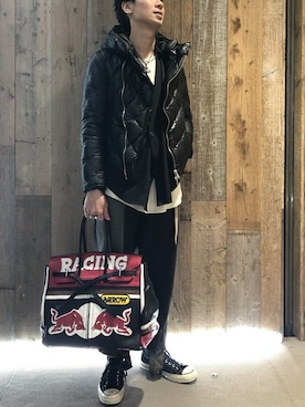 「backlash」｜「アイテム（アクセサリー）」を使った、izakazuさん（メンズ・178cm）の冬コーディネート