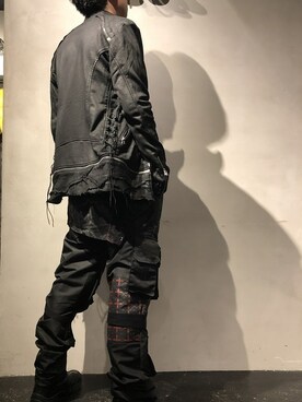 「KMRii」｜「アイテム（ブルゾン）」を使った、izakazuさん（メンズ・178cm）の冬コーディネート