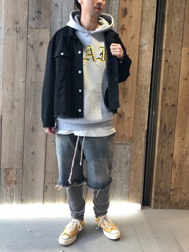 「アイテム（ブルゾン）」を使った、izakazuさん（メンズ・178cm・30代）の冬コーディネート