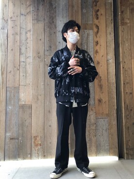 「アイテム（ブルゾン）」を使った、izakazuさん（メンズ・178cm・30代）の春コーディネート