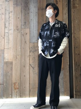 「Azuma.（アズマ）のアイテム（トップス）」を使った、izakazuさん（メンズ・178cm）の春コーディネート