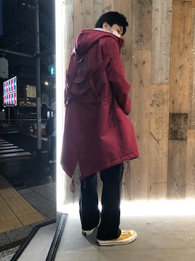 「Azuma.（アズマ）のアイテム（ジャケット/アウター）」を使った、izakazuさん（メンズ・178cm）の春コーディネート
