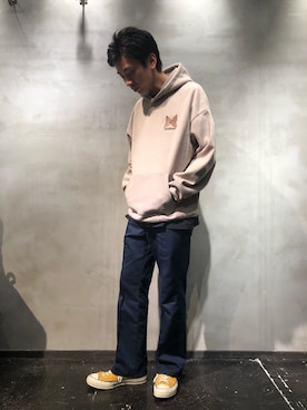 「Saturdays NYC（サタデーズ ニューヨークシティ ）のアイテム（パーカー）」を使った、izakazuさん（メンズ・178cm）の秋コーディネート