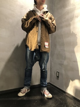 izakazuさん（メンズ・178cm）の冬コーディネート