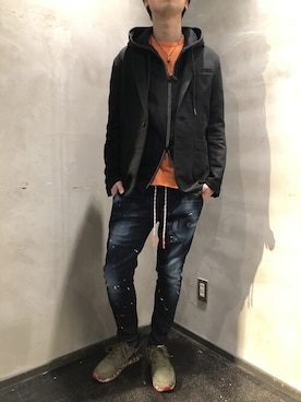 izakazuさん（メンズ・178cm）の冬コーディネート