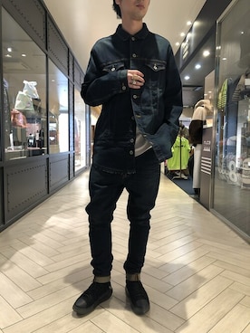 「BACKLASH（バックラッシュ）のアイテム（ブルゾン）」を使った、izakazuさん（メンズ・178cm）の冬コーディネート