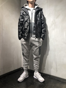 「muta（ムータ）のアイテム（ブルゾン）」を使った、izakazuさん（メンズ・178cm）の冬コーディネート