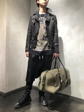 「ROYAL FLASH（ロイヤルフラッシュ）のアイテム（スウェットパンツ）」を使った、izakazuさん（メンズ・178cm）の冬コーディネート