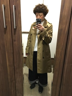 「chambre de charme（シャンブルドゥシャーム）のアイテム（アクセサリー）」を使った、透さん（レディース・154cm）の春コーディネート