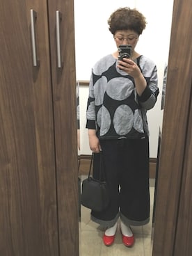 「クルクルヘアー」｜透さん（レディース・154cm）の春コーディネート
