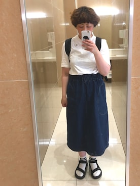 「アイテム（スマホケース/カバー）」を使った、透さん（レディース・154cm・30代）の夏コーディネート