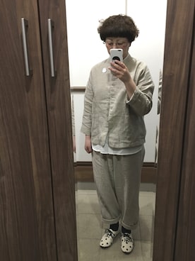 「アイテム（ブルゾン）」を使った、透さん（レディース・154cm・30代）の春コーディネート