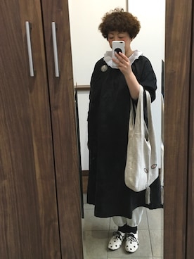 「クルクルヘアー」｜透さん（レディース・154cm）の秋コーディネート