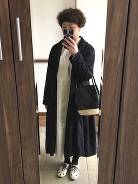 「ワランワヤン（ワランワヤン）のアイテム」を使った、透さん（レディース・154cm）の冬コーディネート