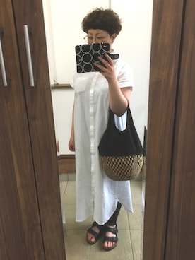 「アイテム（スマホケース/カバー）」を使った、透さん（レディース・154cm・30代）の夏コーディネート