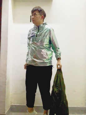 「PULL&BEAR（プルアンドベア）のアイテム（MA-1）」を使った、WOOD. ASTROさん（メンズ・169cm）の冬コーディネート