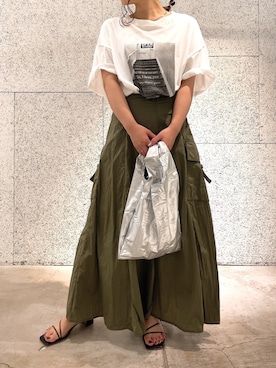 「メタルバッグ」｜Tsugumiさん（レディース・156cm）の春コーディネート