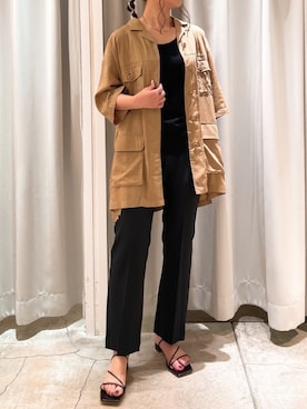 「DouDou（ドゥドゥ）のアイテム（ブルゾン）」を使った、Tsugumiさん（レディース・156cm）の春コーディネート