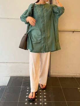 Tsugumiさん（レディース・156cm）の夏コーディネート