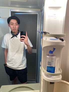 「ABU GARCIA（アブ・ガルシア）のアイテム（パンツ）」を使った、たむさん（メンズ・180cm）の春コーディネート