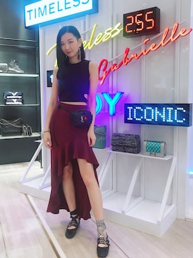 「skirt」｜「アイテム（バレエシューズ）」を使った、Ravenさん（レディース・170cm）の春コーディネート