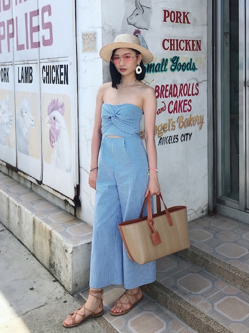 サンバイザーを使った カジュアルコーデ の人気ファッションコーディネート Rcj